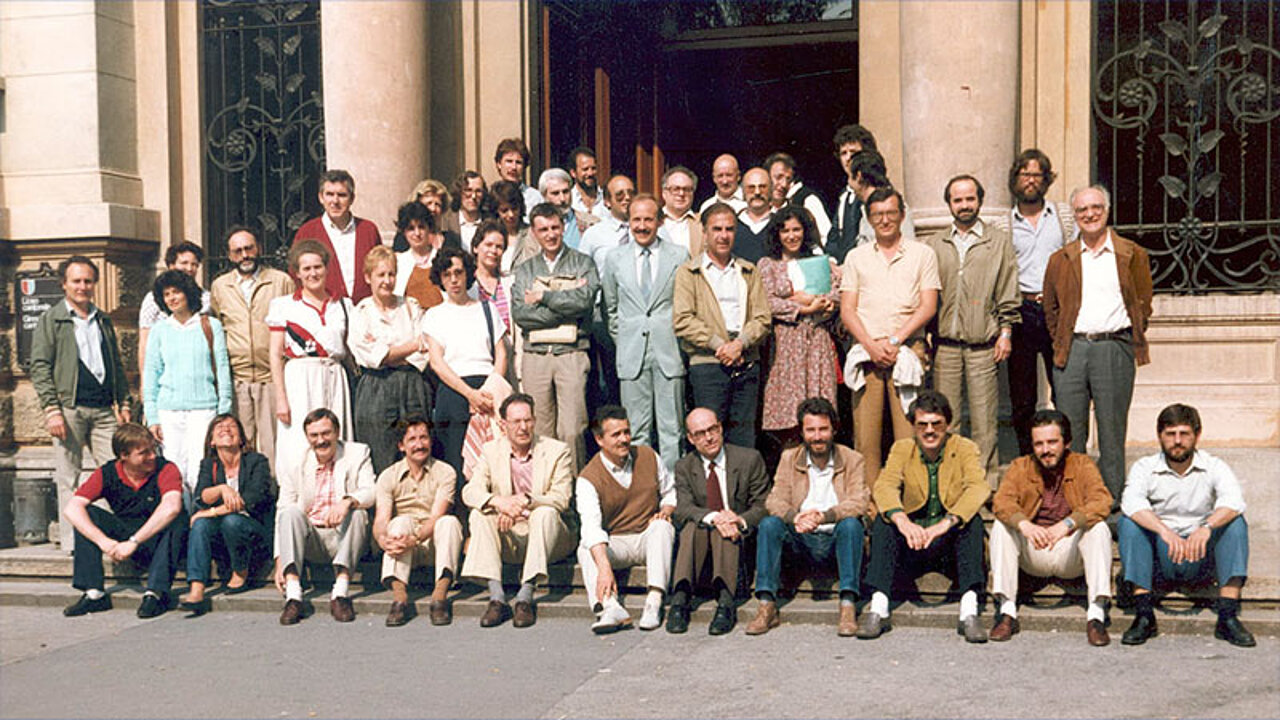 I docenti del Liceo cantonale di Lugano 1 nel 1983